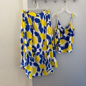 Lemon skirt & top